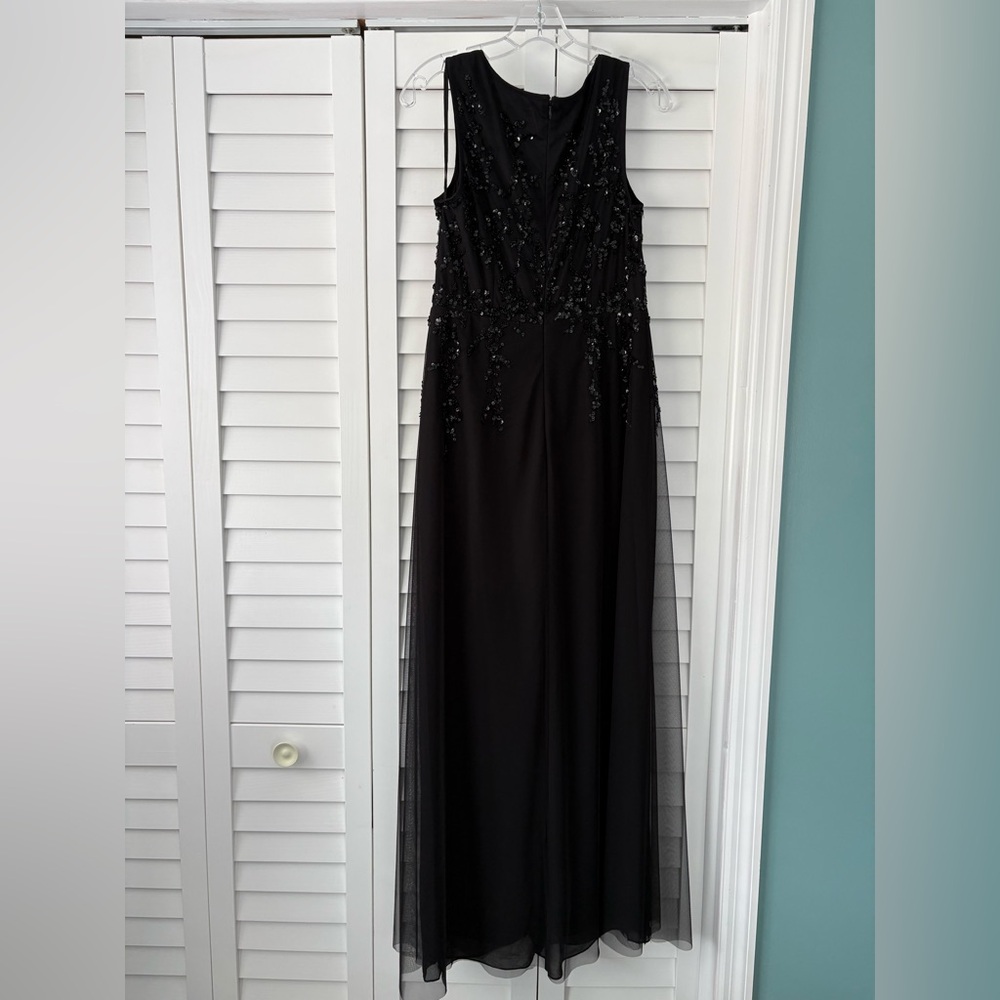 Adrianna Papell Black Beaded jumpsuit